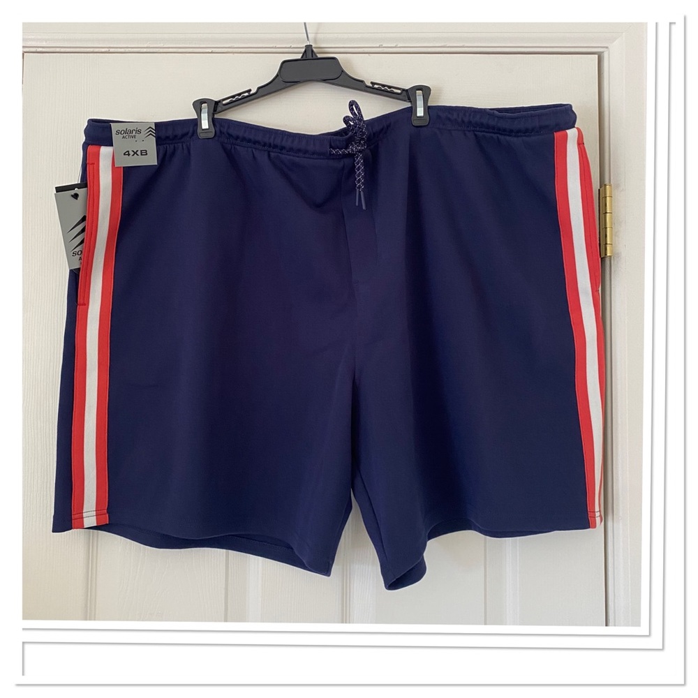 Solaris Active Men’s  Big & Tall Big Man Active Fleece Shorts 4XB